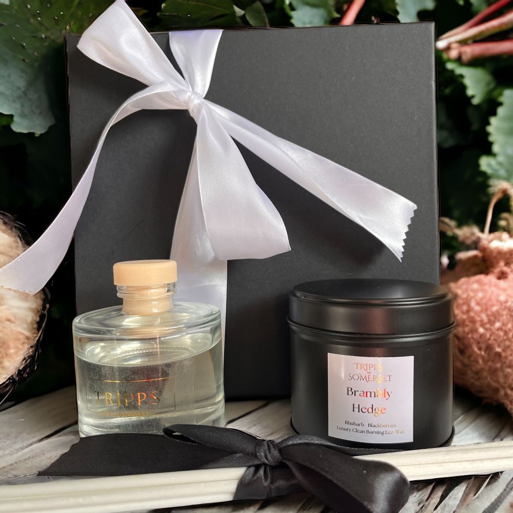 Tin Candle and Reed Diffuser Gift Boxed
