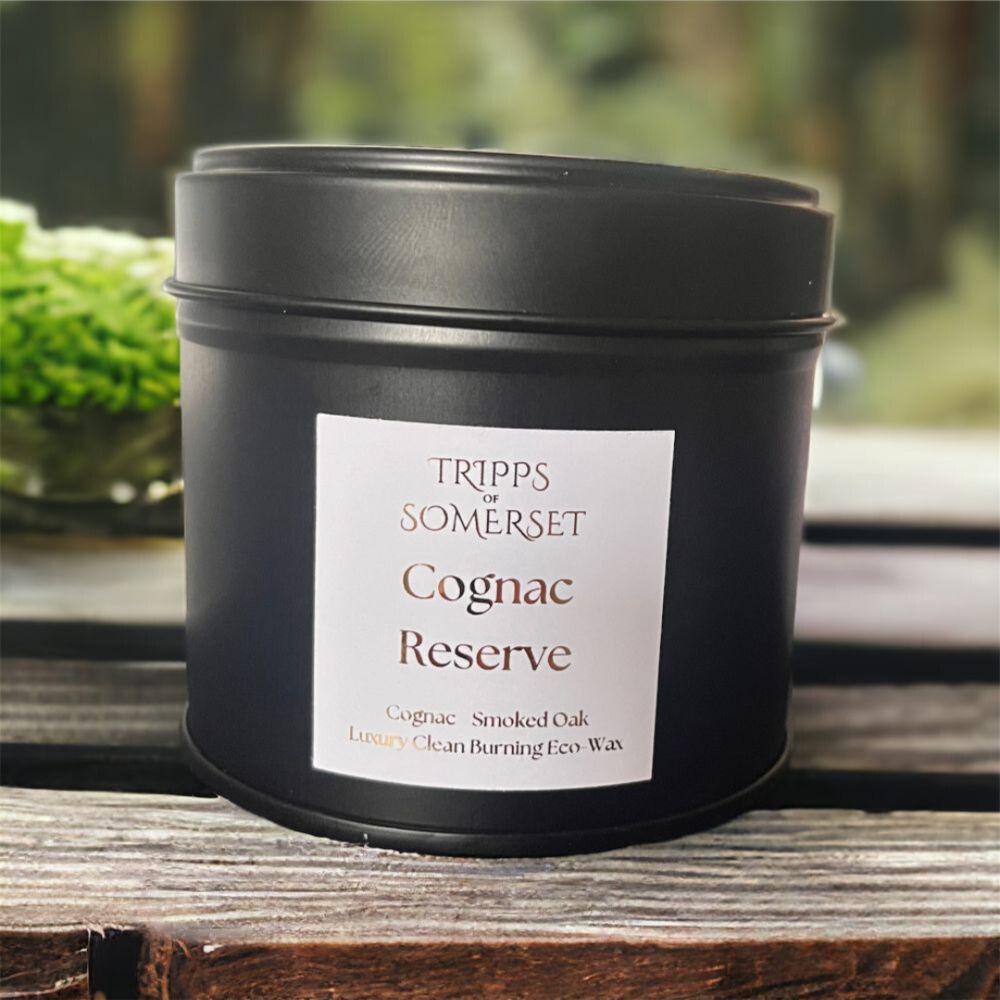 Cognac Reserve Scented Tin Candle
